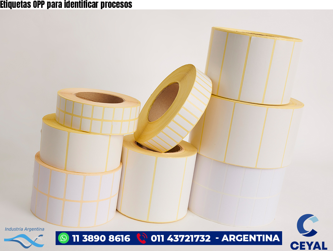 Etiquetas OPP para identificar procesos