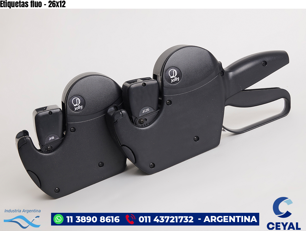 Etiquetas fluo – 26×12