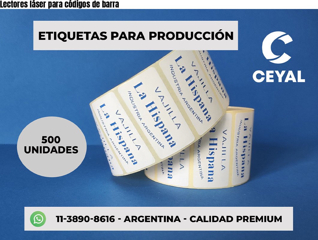 Lectores láser para códigos de barra