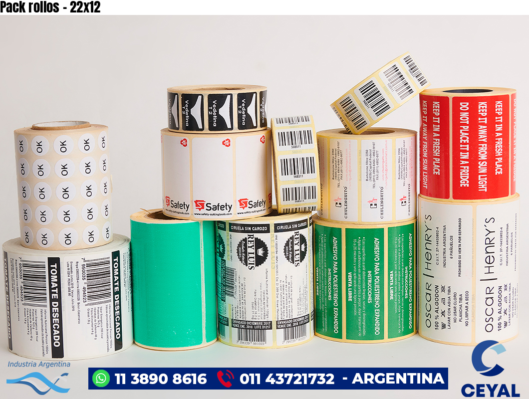 Pack rollos - 22x12