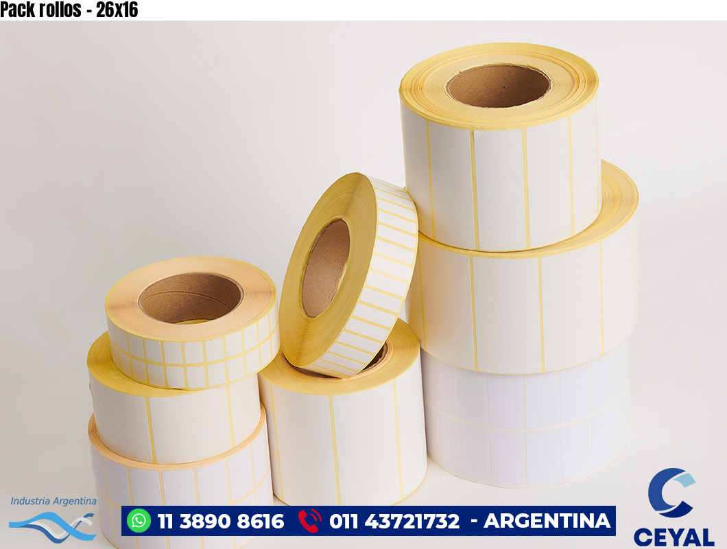 Pack rollos - 26x16