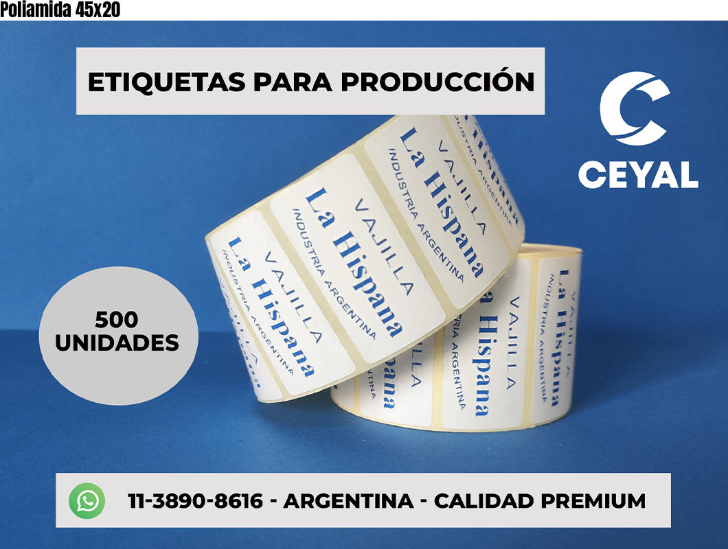 Poliamida 45x20