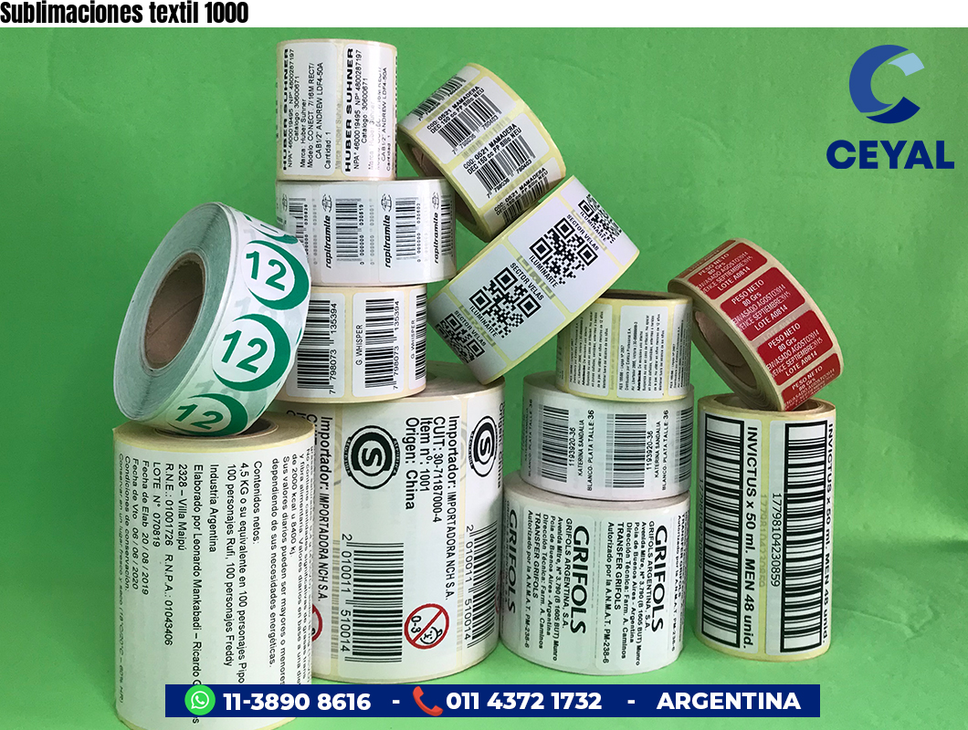Sublimaciones textil 1000