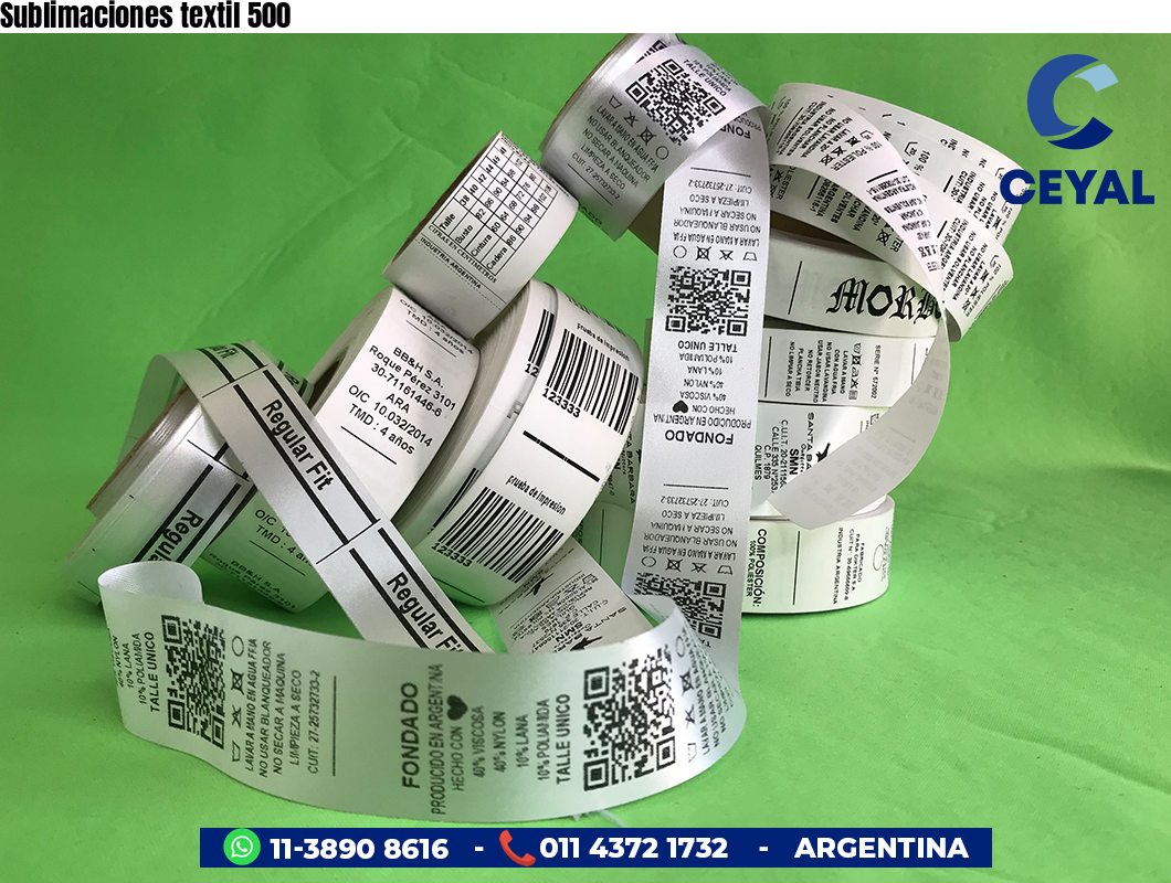 Sublimaciones textil 500