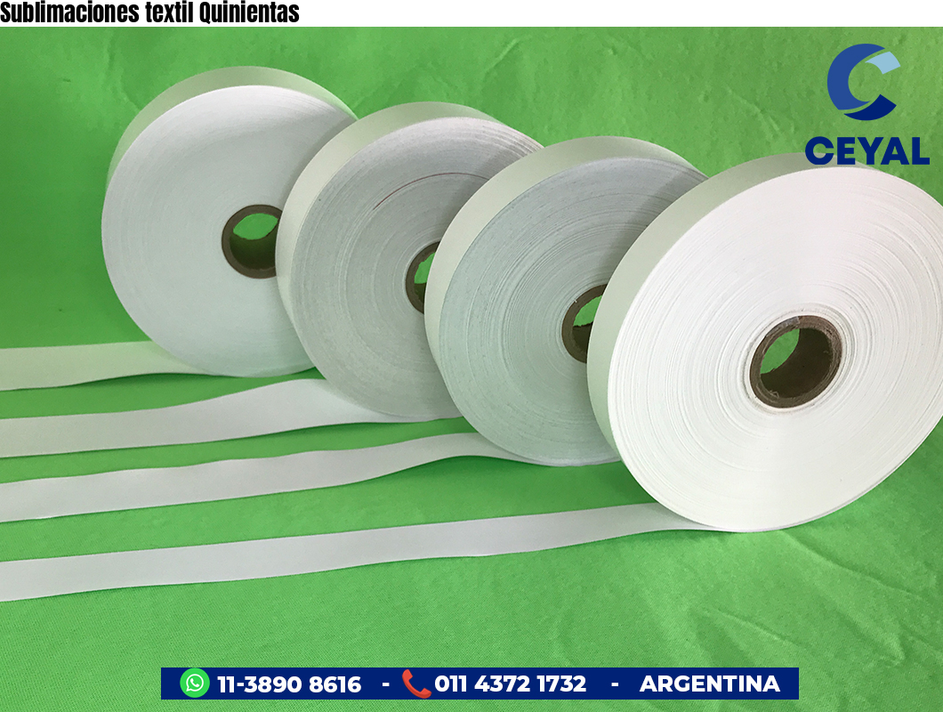 Sublimaciones textil Quinientas