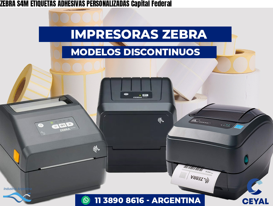ZEBRA S4M ETIQUETAS ADHESIVAS PERSONALIZADAS Capital Federal
