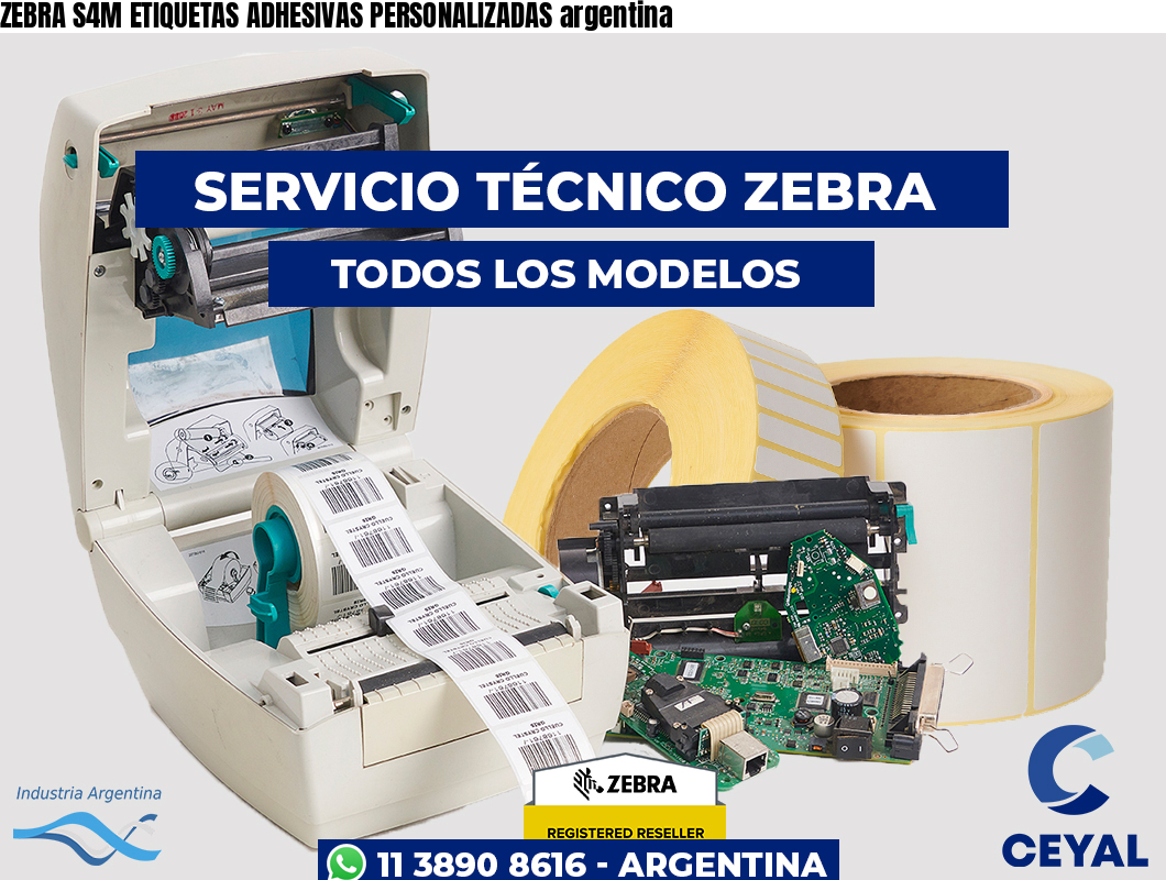 ZEBRA S4M ETIQUETAS ADHESIVAS PERSONALIZADAS argentina