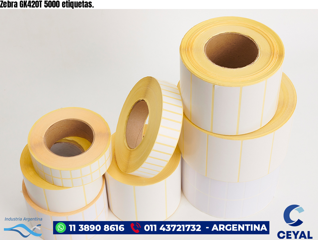 Zebra GK420T 5000 etiquetas.