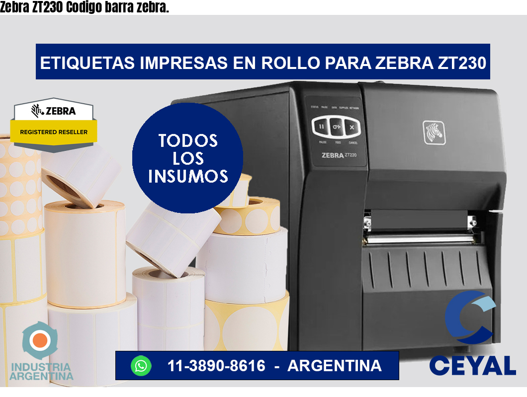 Zebra ZT230 Codigo barra zebra.