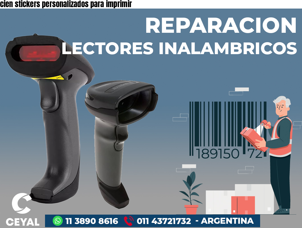 cien stickers personalizados para imprimir
