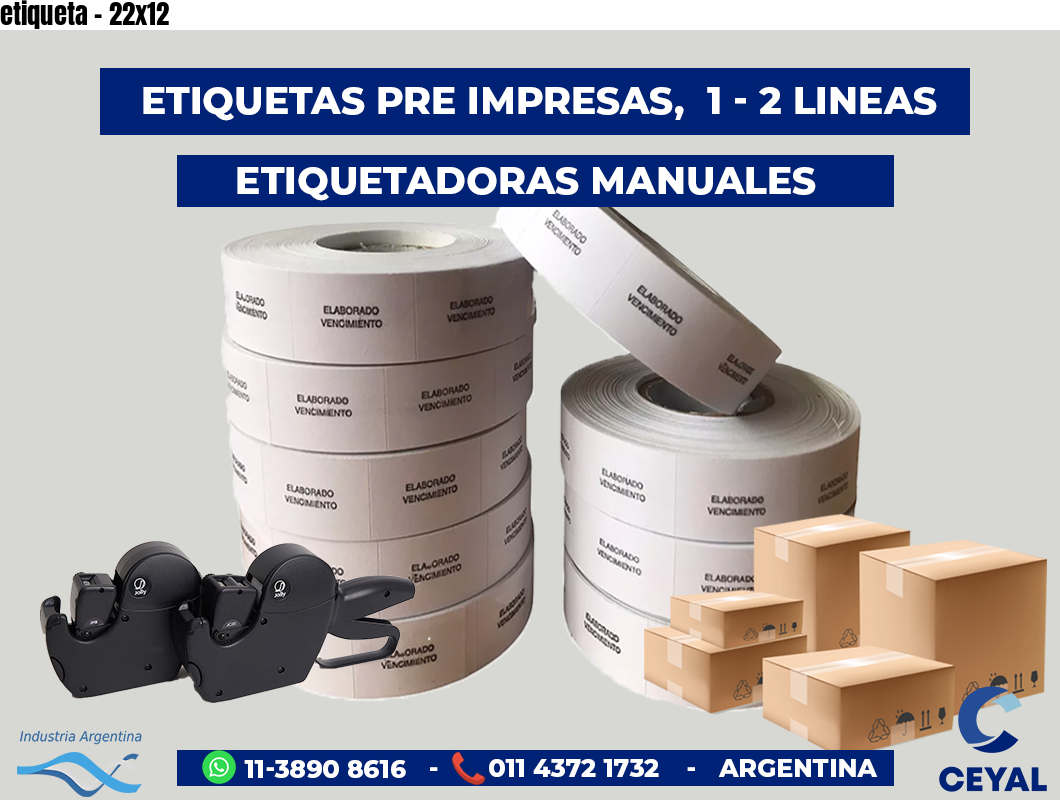 etiqueta - 22x12