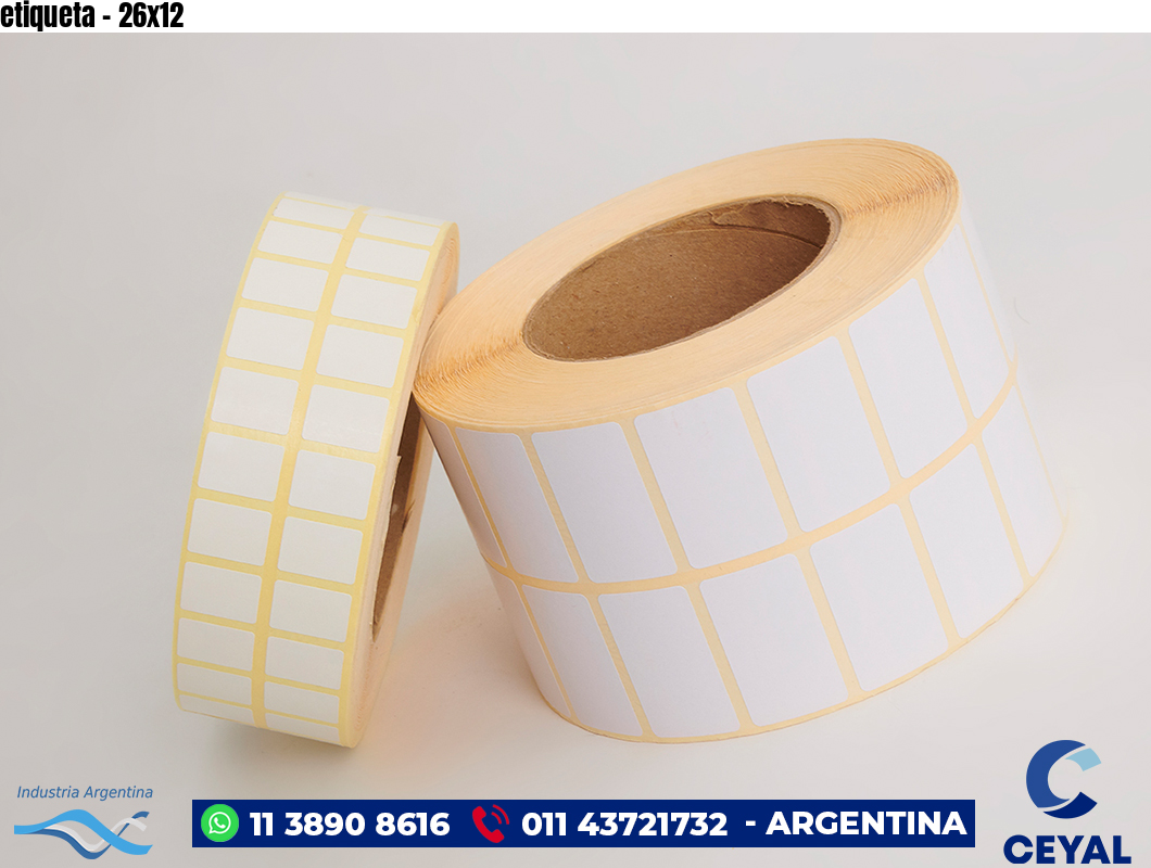 etiqueta - 26x12
