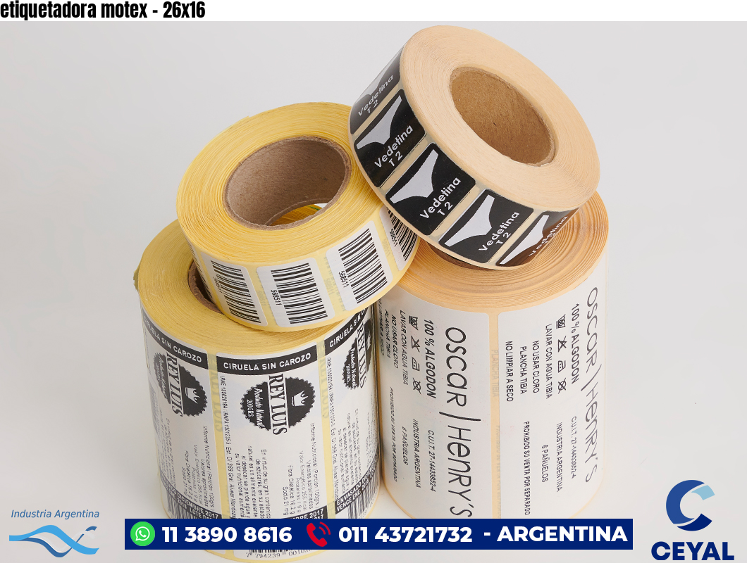 etiquetadora motex - 26x16