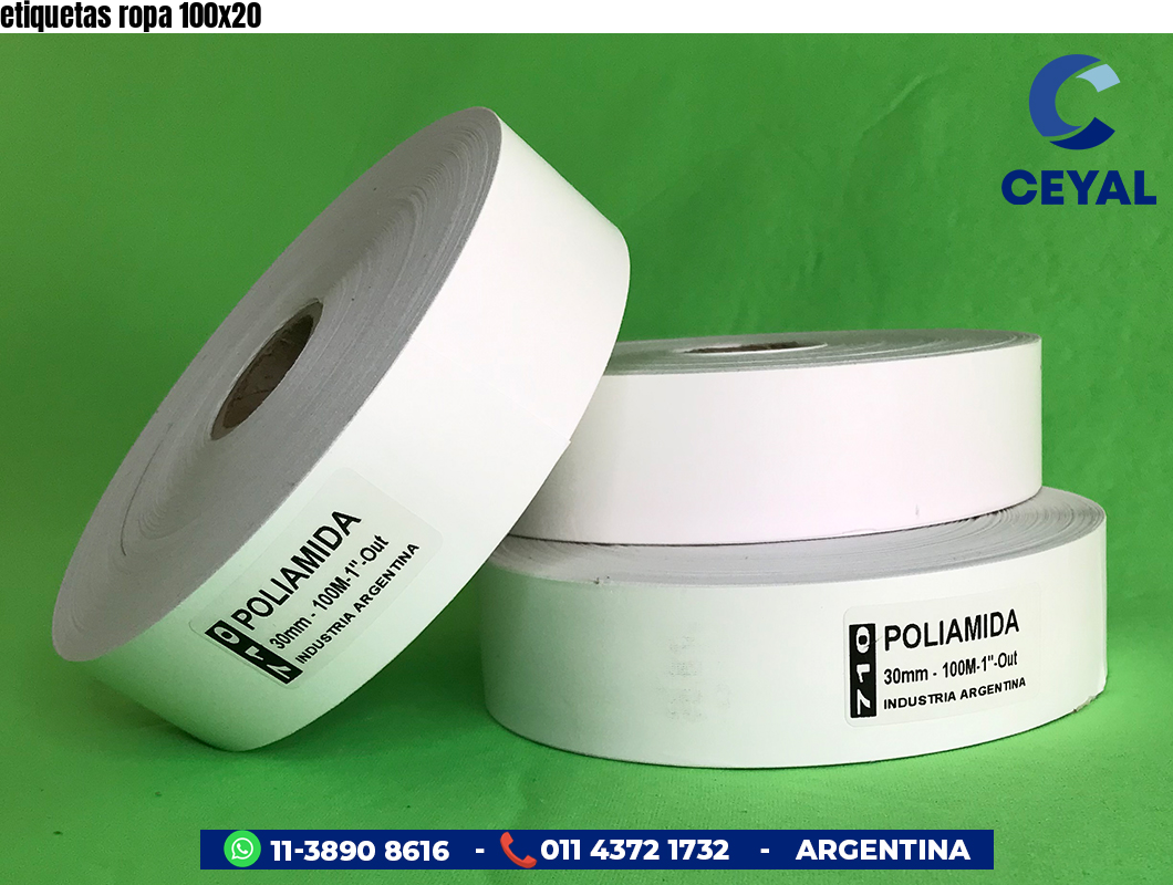 etiquetas ropa 100×20