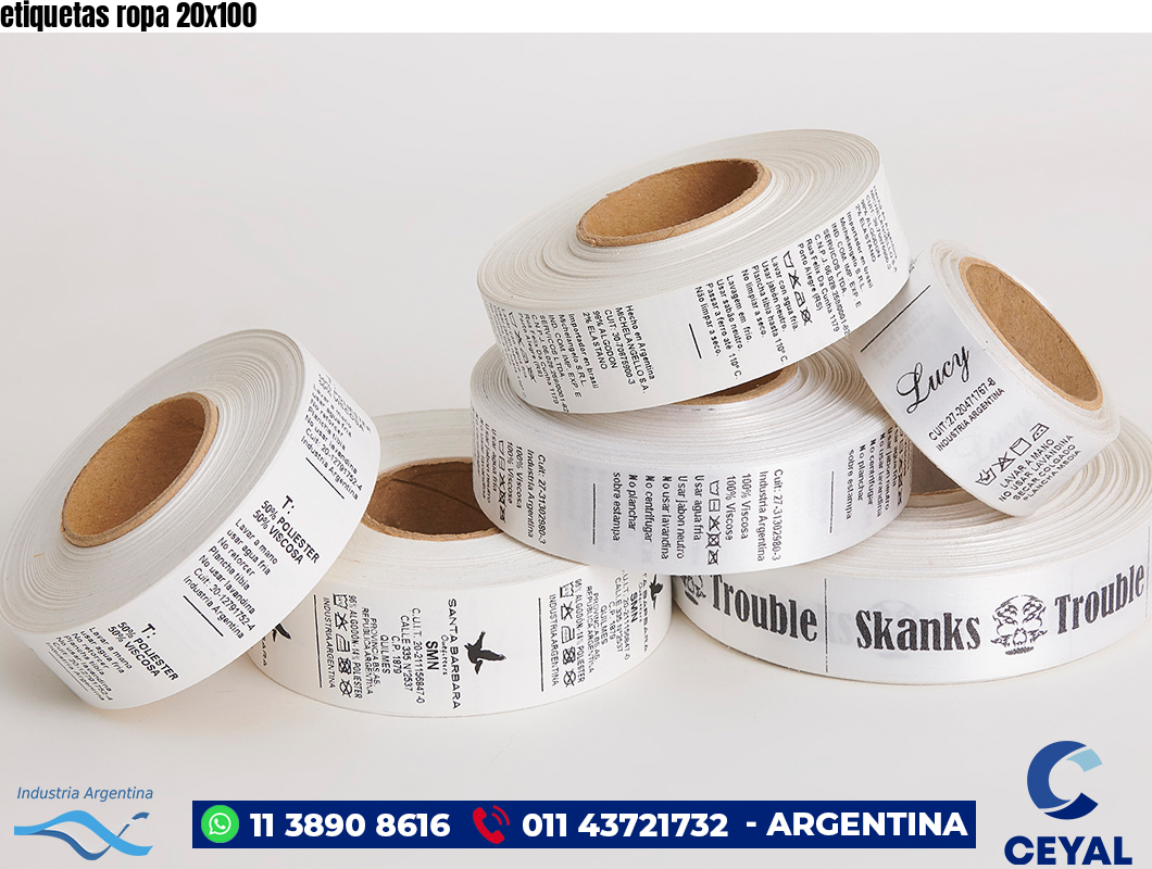etiquetas ropa 20×100