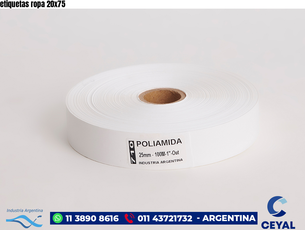 etiquetas ropa 20×75
