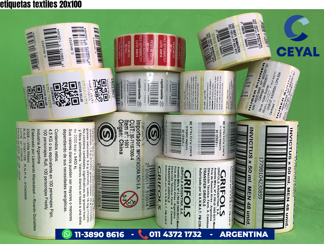 etiquetas textiles 20x100