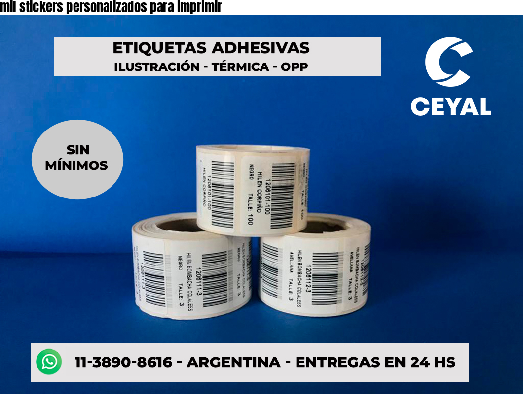 mil stickers personalizados para imprimir