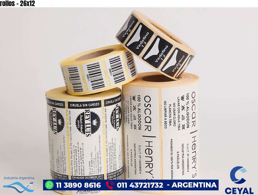 rollos - 26x12