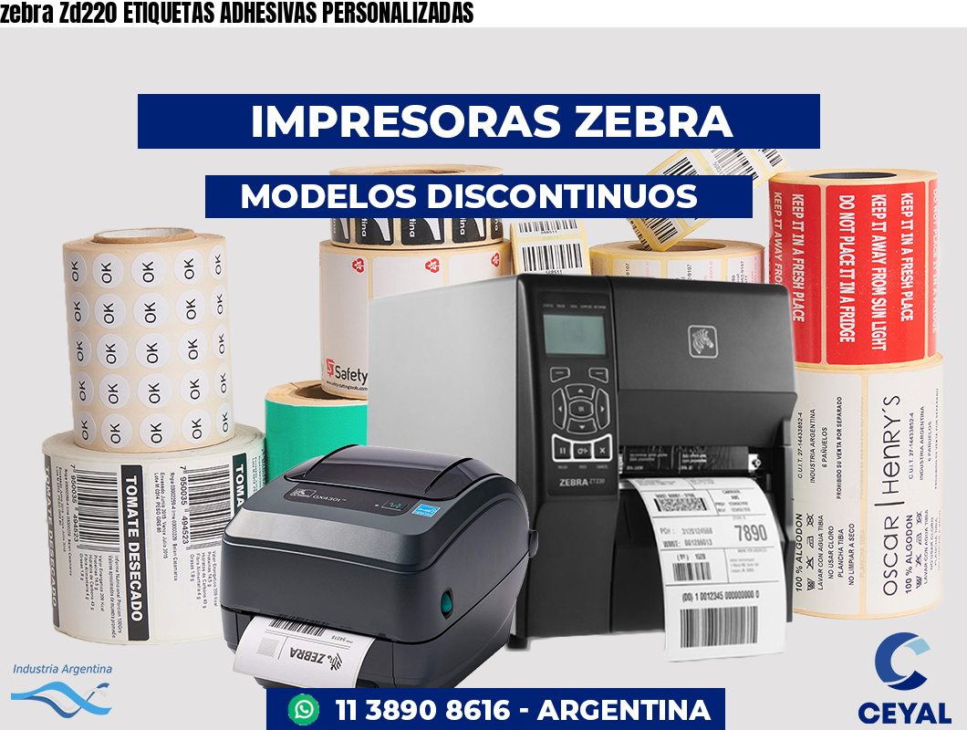 zebra Zd220 ETIQUETAS ADHESIVAS PERSONALIZADAS