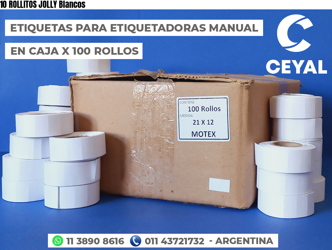 10 ROLLITOS JOLLY Blancos