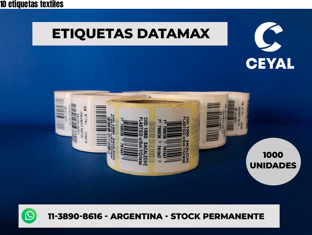 10 etiquetas textiles
