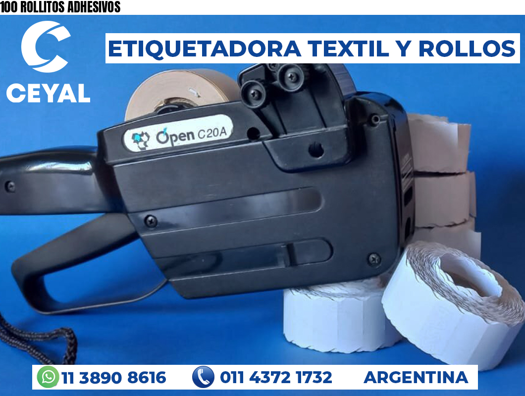 100 ROLLITOS ADHESIVOS