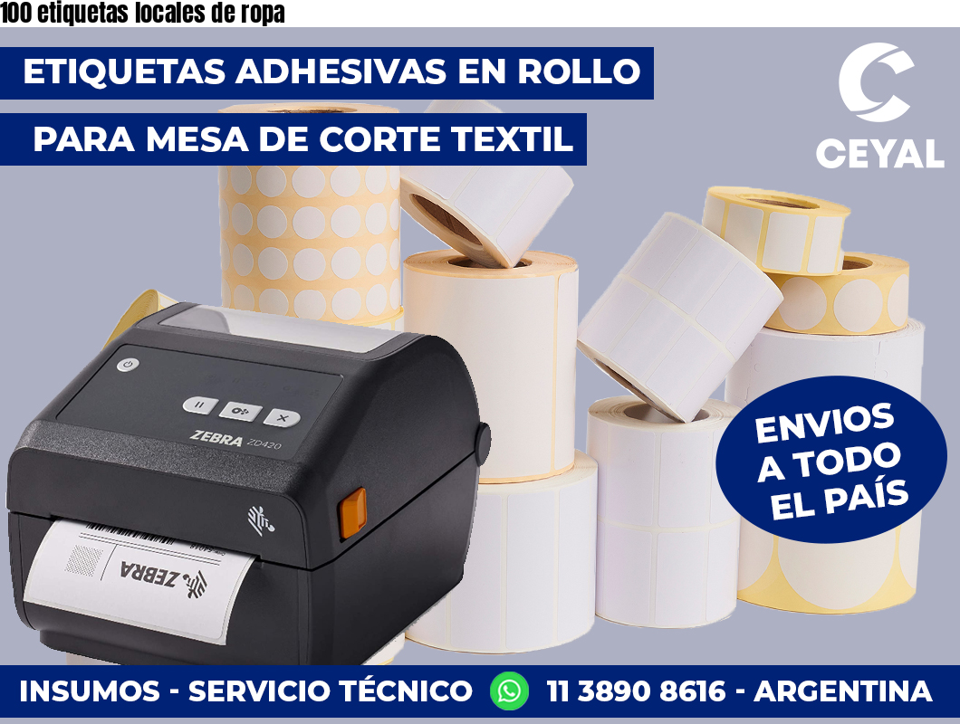 100 etiquetas locales de ropa