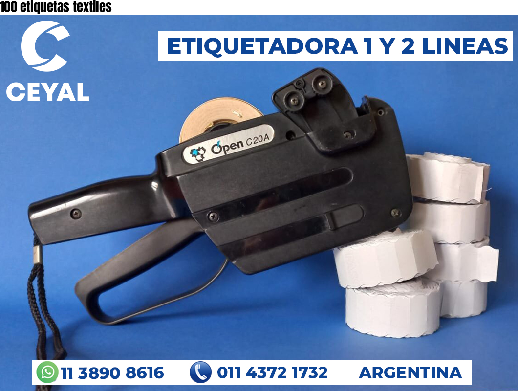 100 etiquetas textiles