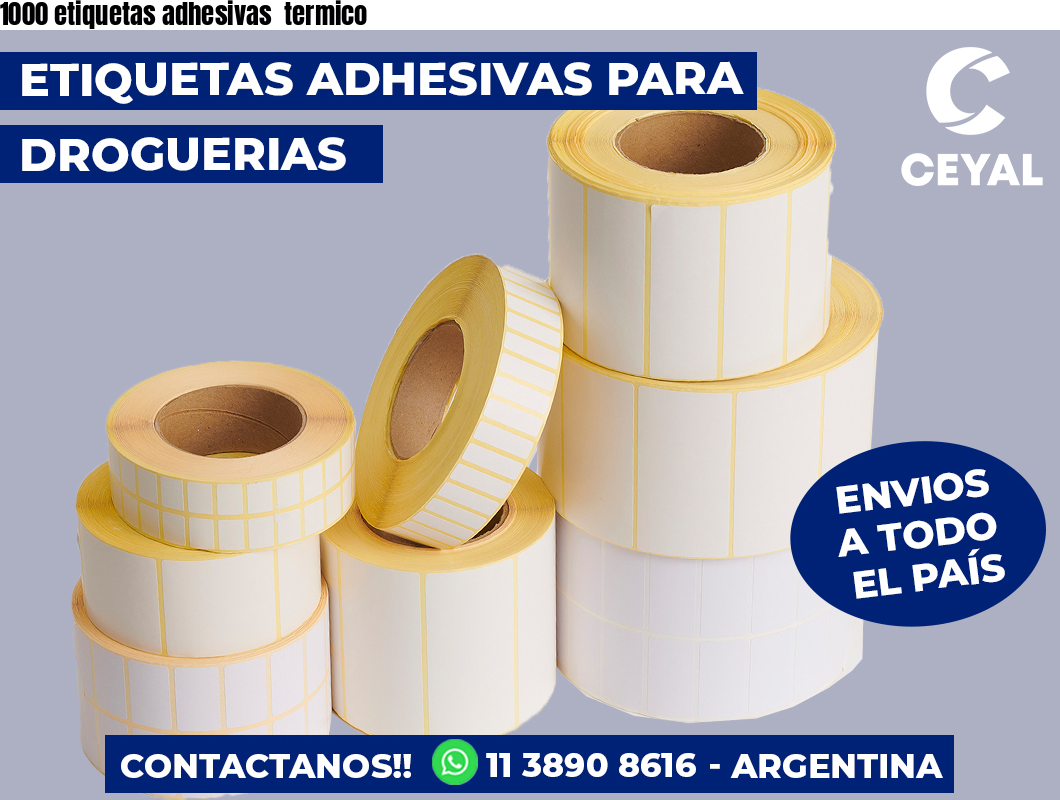 1000 etiquetas adhesivas  termico