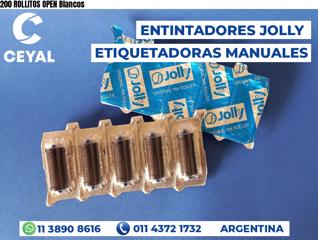 200 ROLLITOS OPEN Blancos