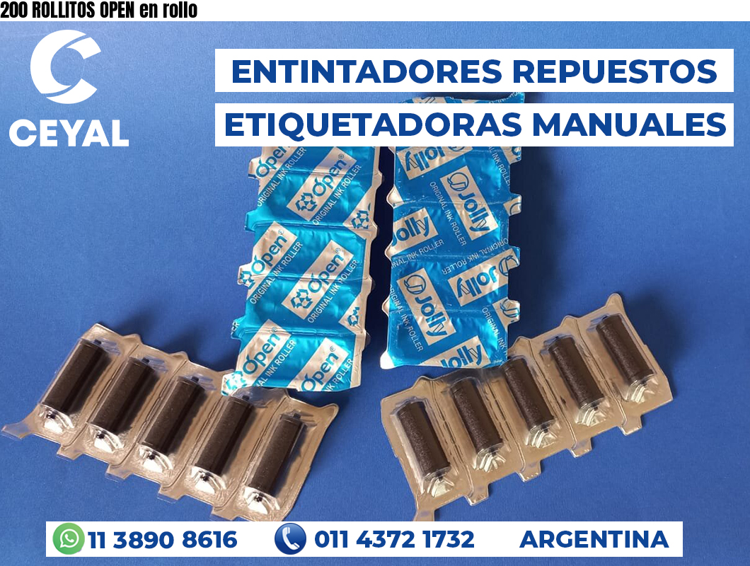 200 ROLLITOS OPEN en rollo