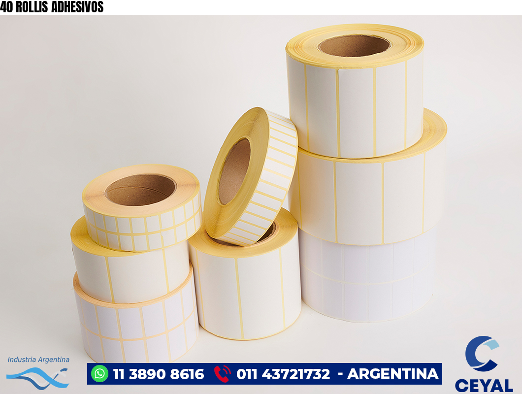40 ROLLIS ADHESIVOS