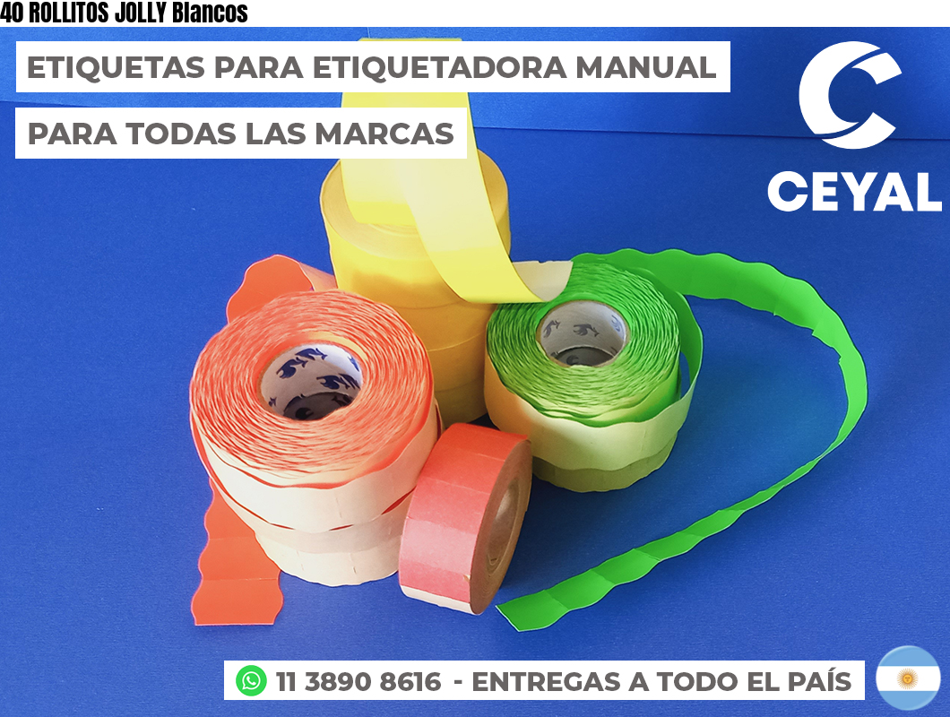40 ROLLITOS JOLLY Blancos