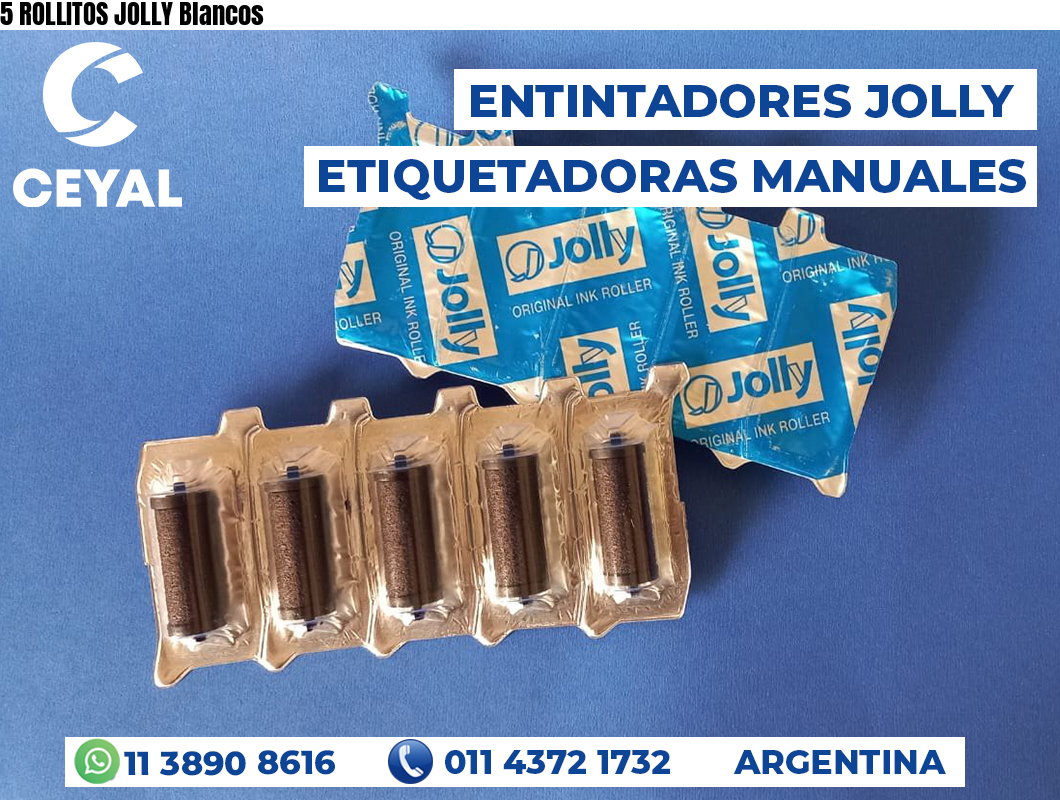5 ROLLITOS JOLLY Blancos