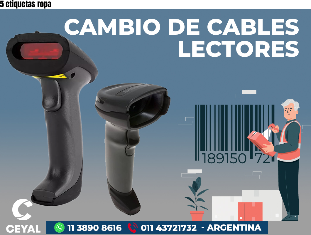 5 etiquetas ropa