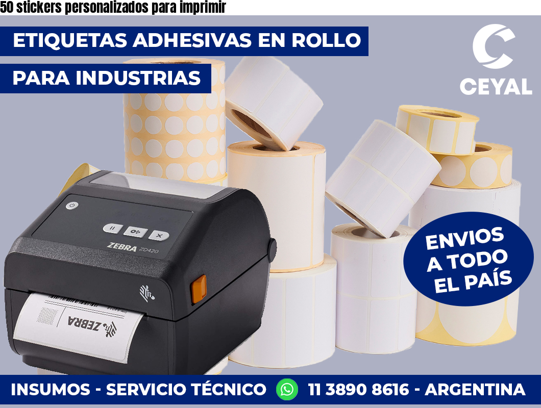 50 stickers personalizados para imprimir