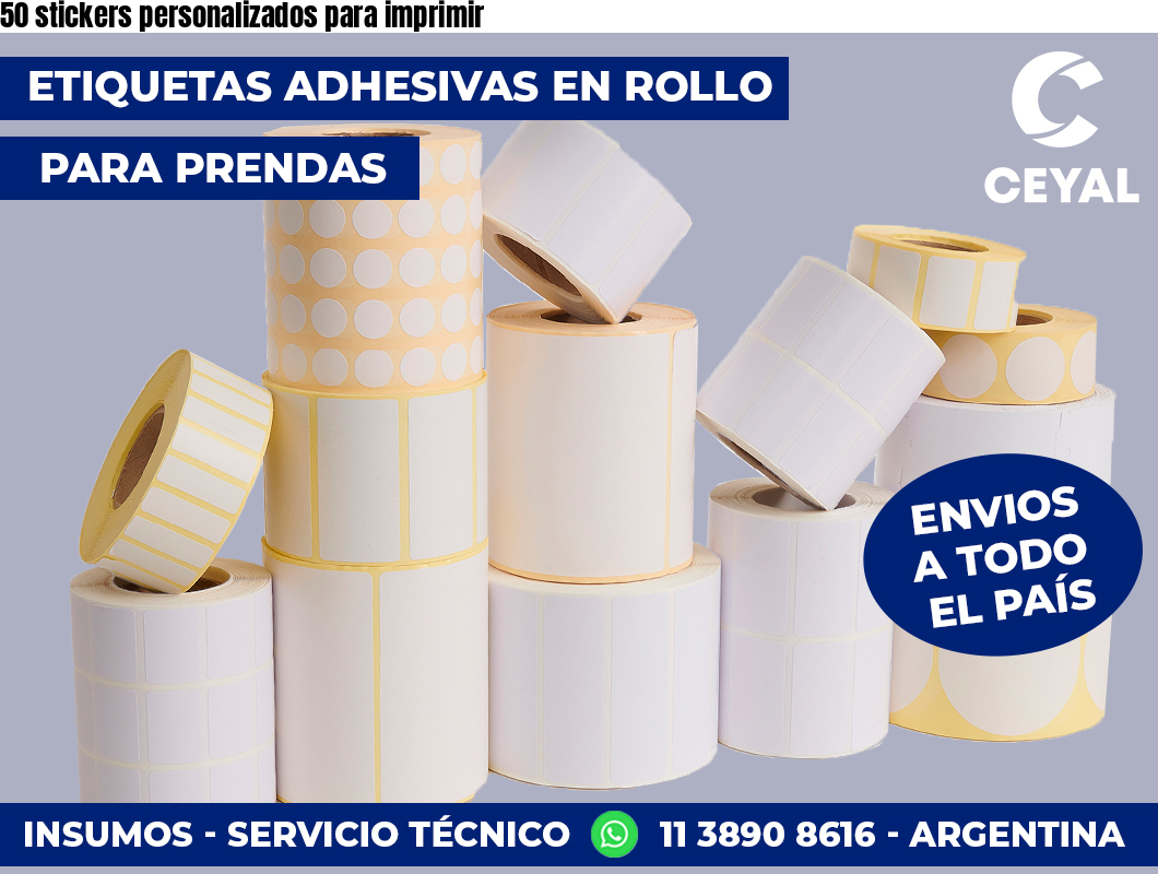 50 stickers personalizados para imprimir