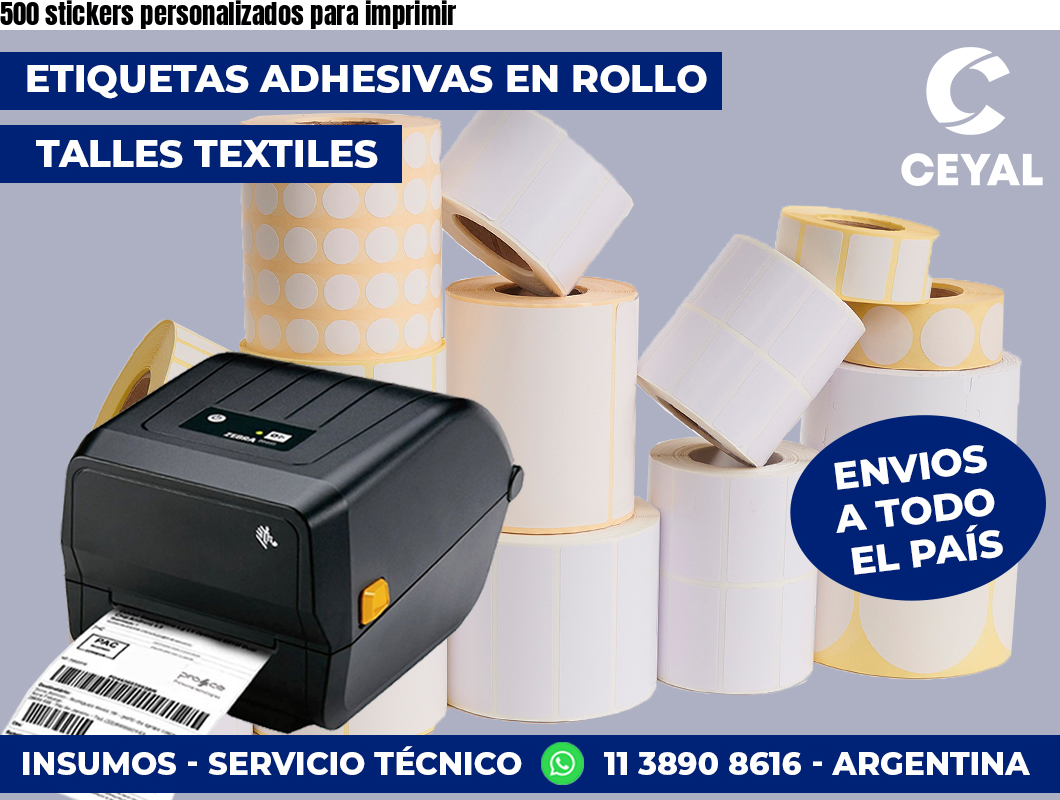 500 stickers personalizados para imprimir