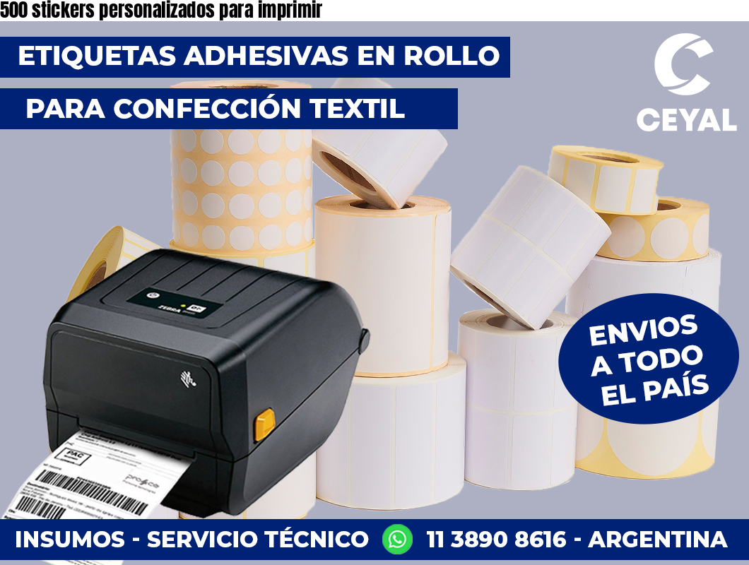 500 stickers personalizados para imprimir