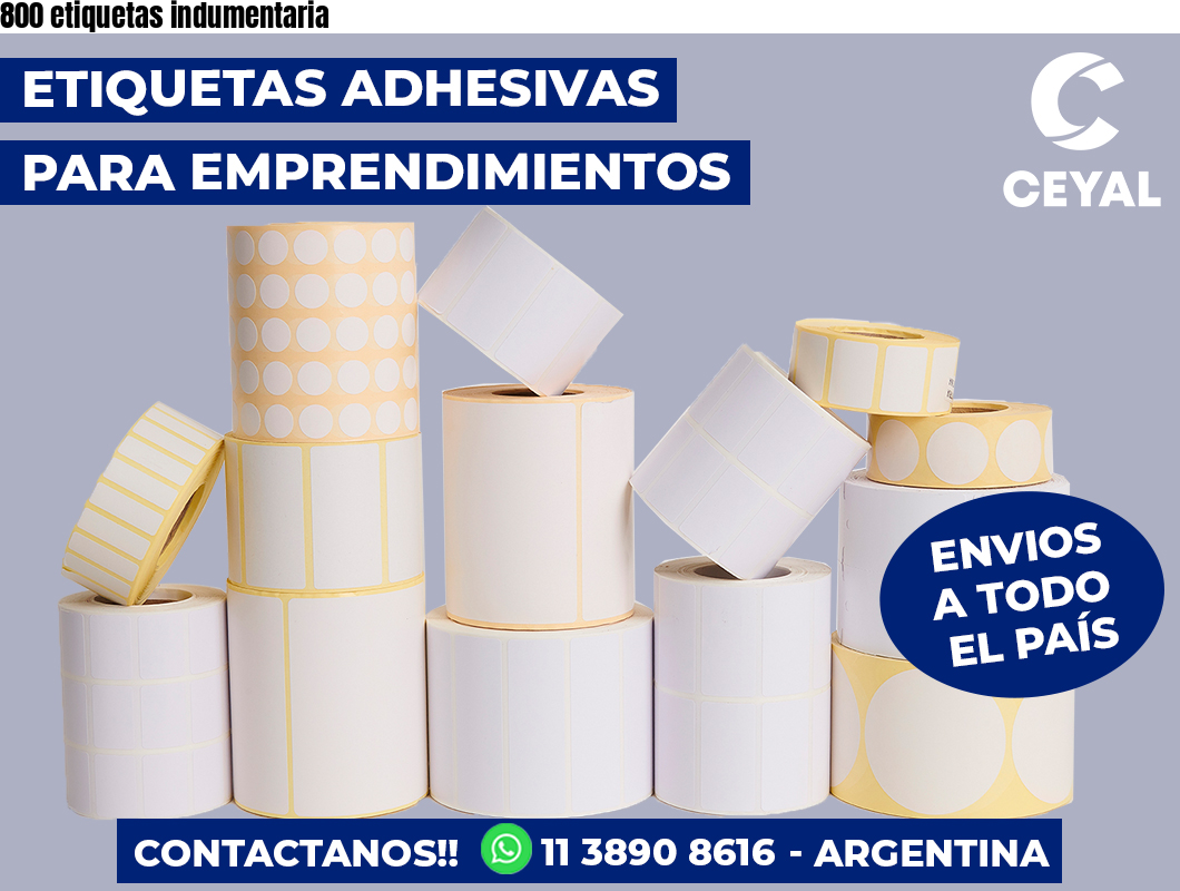 800 etiquetas indumentaria