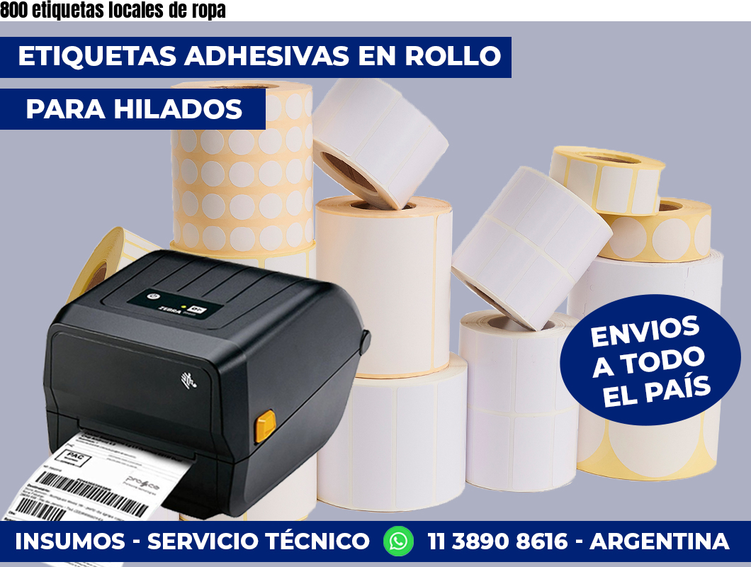 800 etiquetas locales de ropa