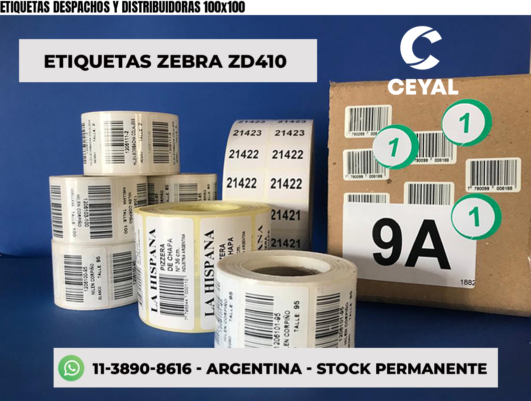 ETIQUETAS DESPACHOS Y DISTRIBUIDORAS 100x100