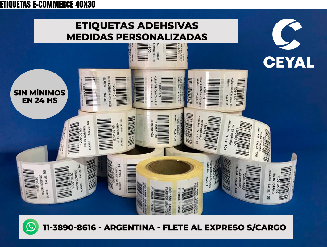 ETIQUETAS E-COMMERCE 40X30