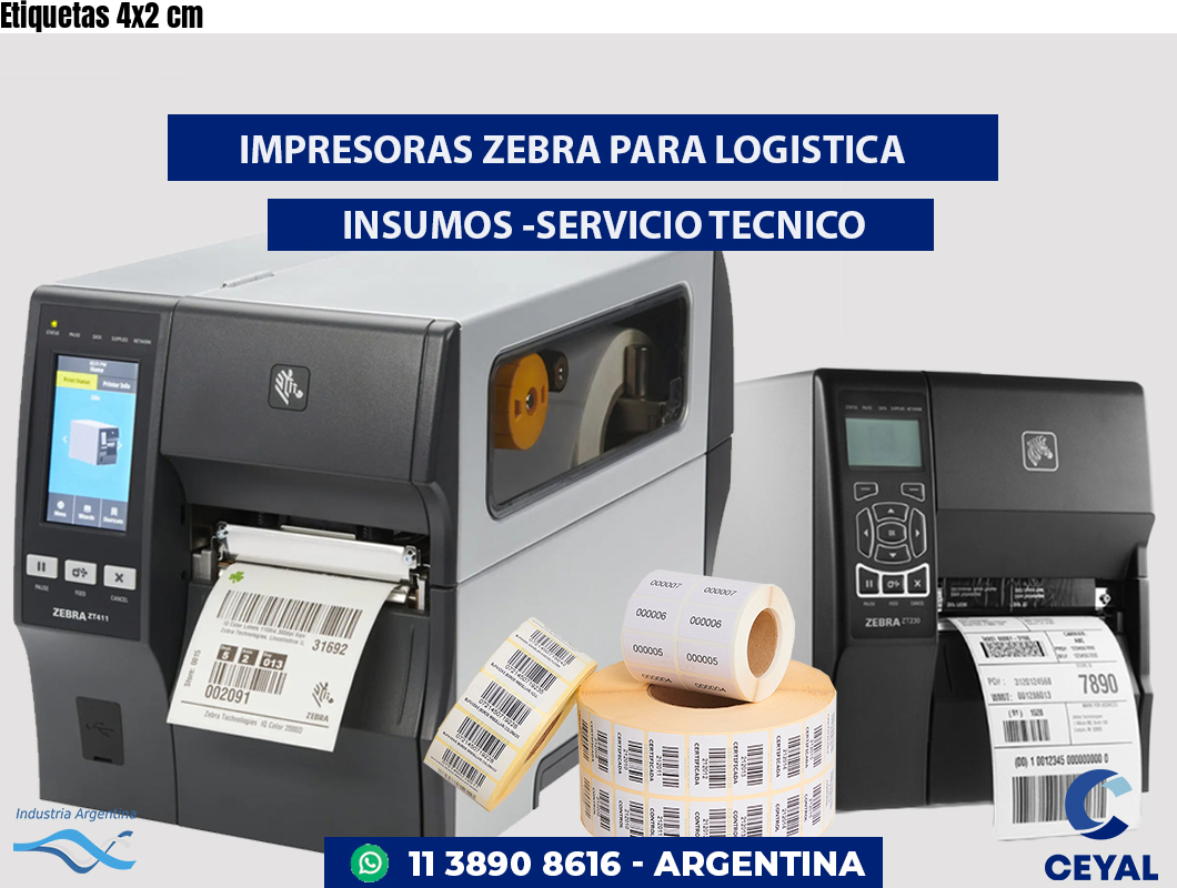 Etiquetas 4x2 cm