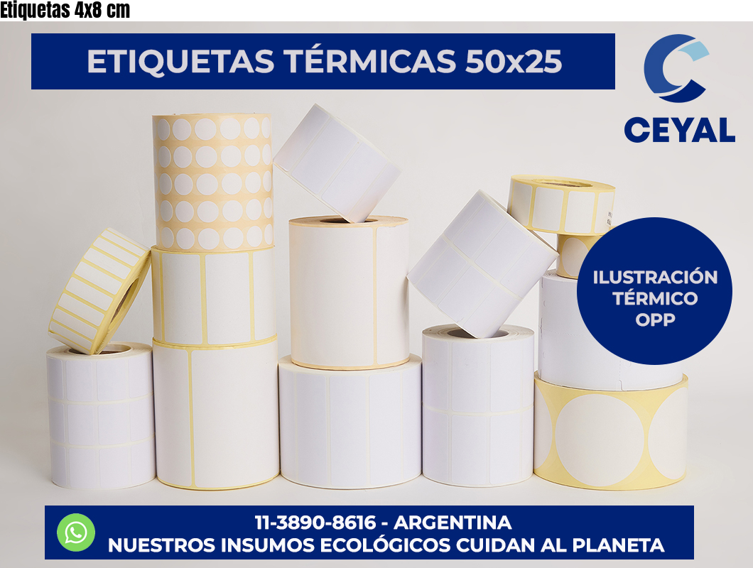 Etiquetas 4×8 cm