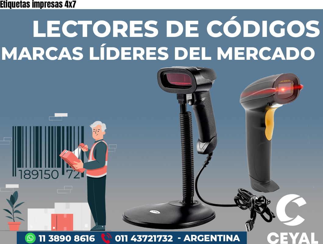 Etiquetas impresas 4x7