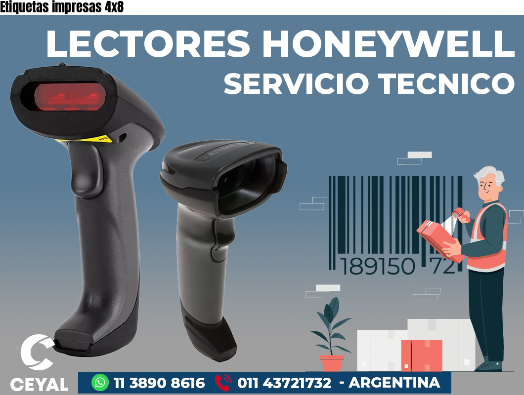 Etiquetas impresas 4x8