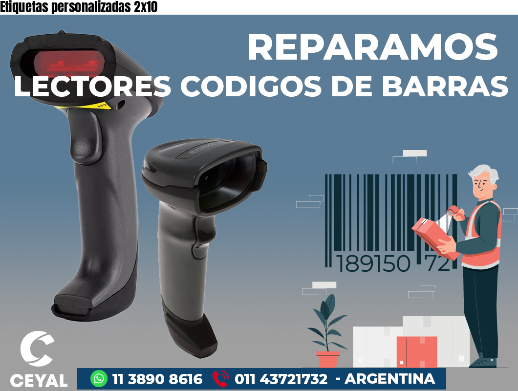 Etiquetas personalizadas 2x10