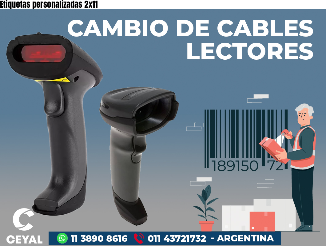 Etiquetas personalizadas 2x11